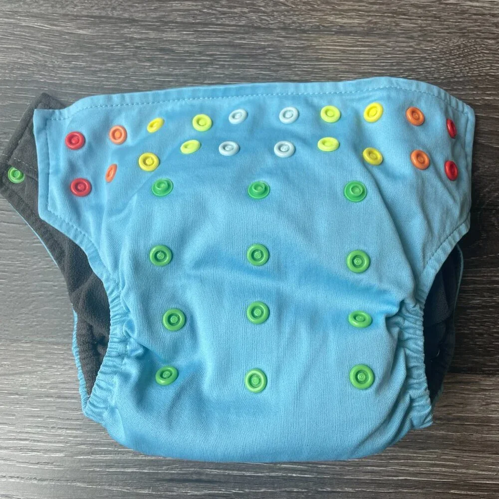 Cute cloth diaper *** adjustable / insert **** (Monster Inc vibe)